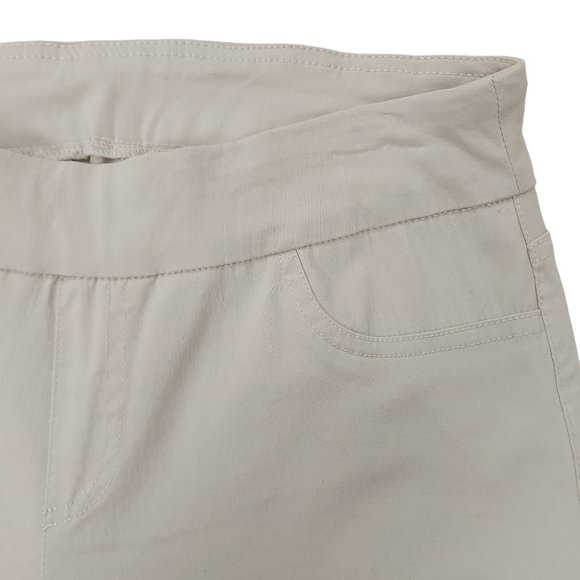 Soft Surroundings Pants Womens Small Beige Ankle Pull On Straight Tummy Control - Picture 6 of 12